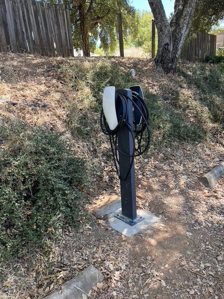 Tesla load sharing stations installed by APG Electric in Santa Rosa, CA.
