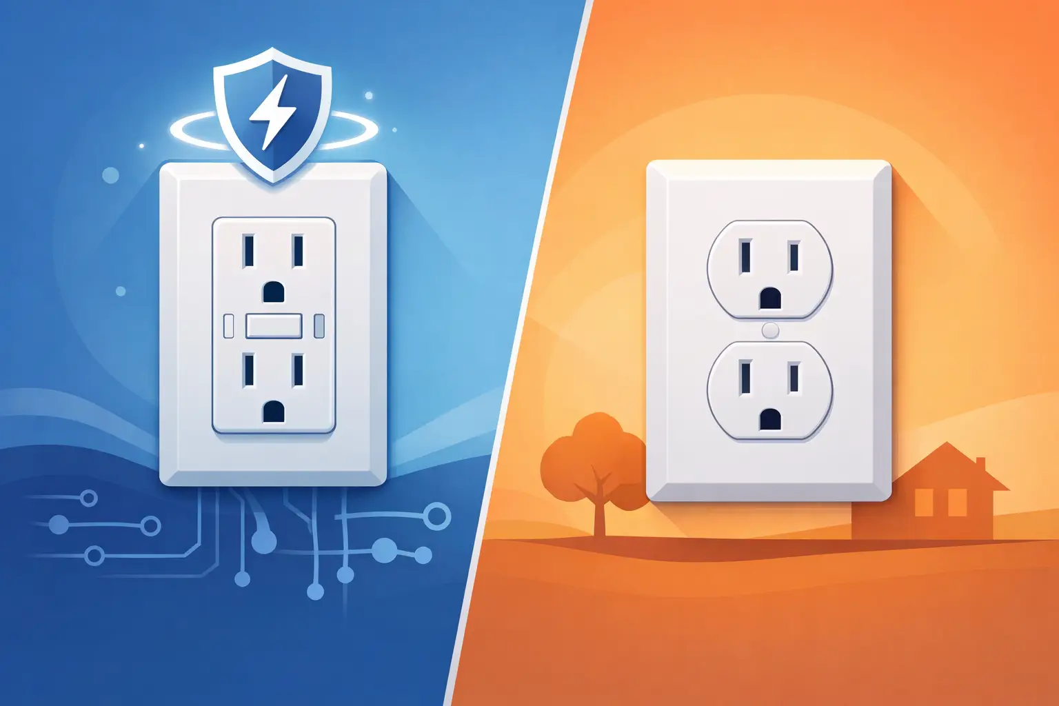 GFCI vs Standard Outlet: What Your Home Needs
