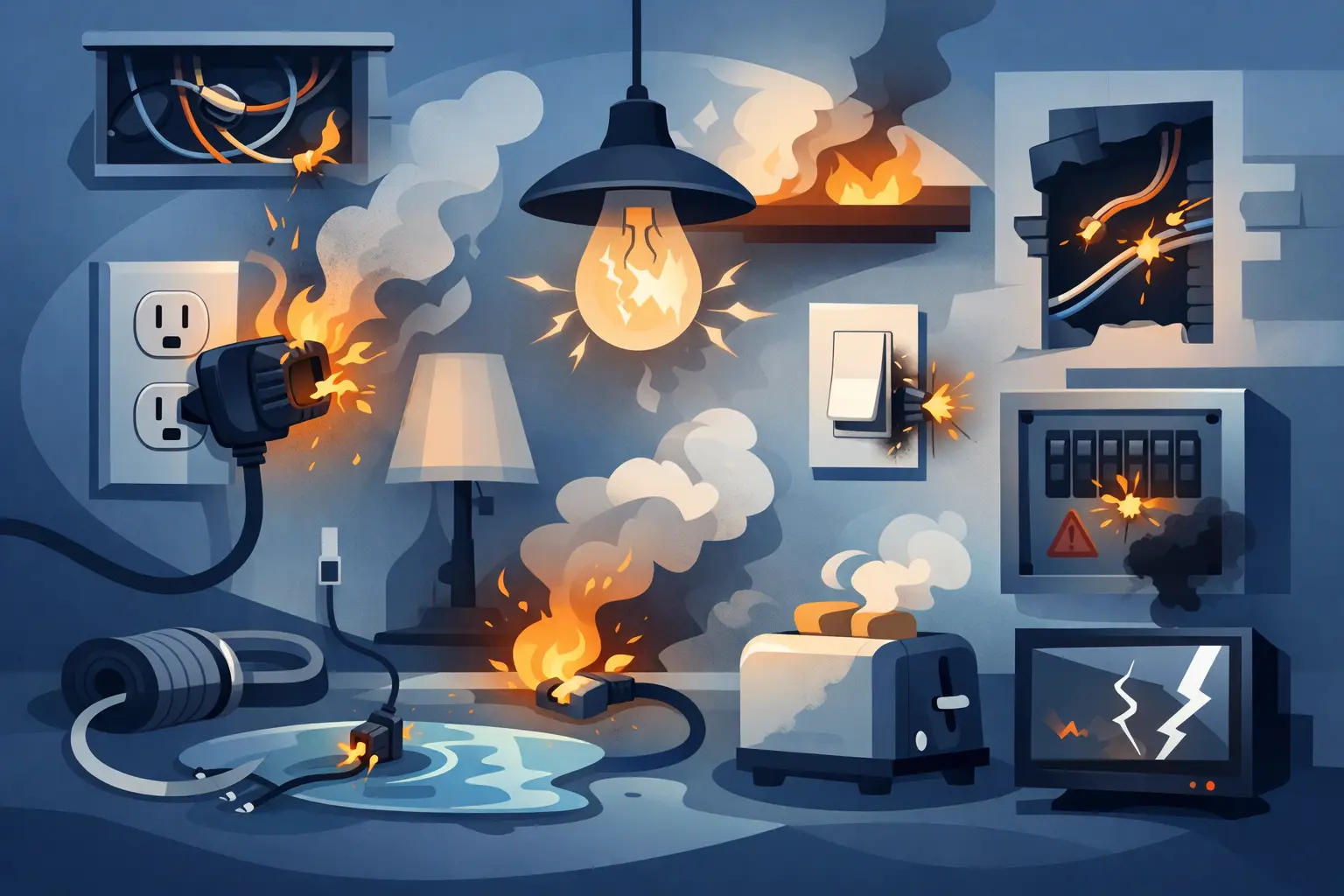 10 Signs of Unsafe Electrical Wiring at Home