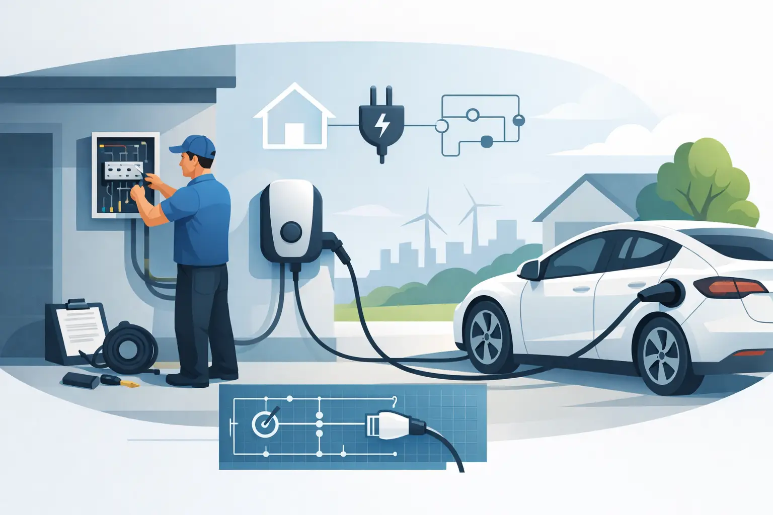 Home Charging Circuit Installation Guide for EVs